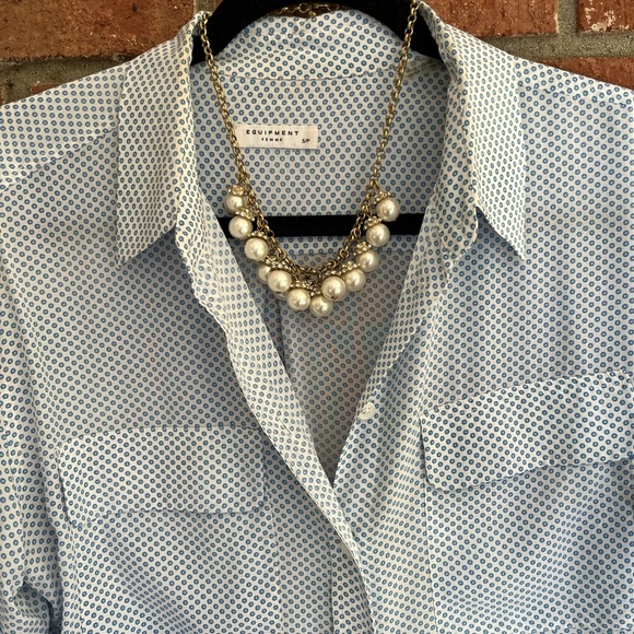 J. Crew Gold and pearl Necklace - Picture 2 of 3